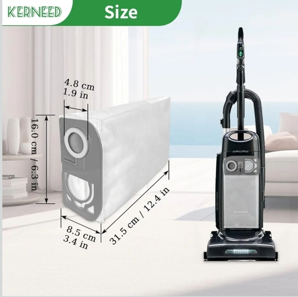 6 Pack HEPA R25 Vacuum Cleaner Bags Compatible for Riccar R25 Series R25S, R2... - Picture 2 of 10